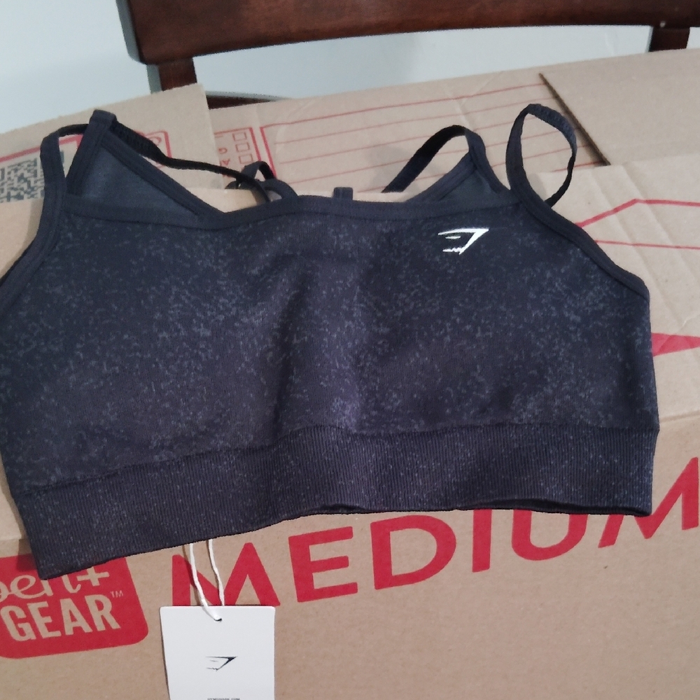 Gymshark Black Medium Support Sports Bra